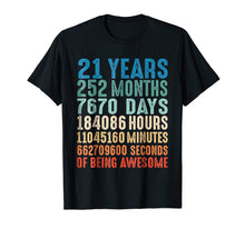 Load image into Gallery viewer, Funny shirts V-neck Tank top Hoodie sweatshirt usa uk au ca gifts for 21 Years Old 21st Birthday Vintage Retro T Shirt 252 Months 1215934
