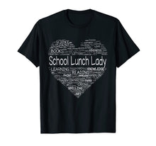 Load image into Gallery viewer, School Lunch Lady Teacher Back To School Shirt Heart 728511
