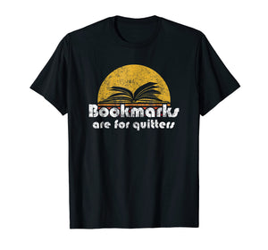 Funny shirts V-neck Tank top Hoodie sweatshirt usa uk au ca gifts for Vintage Reading Book Shirt Bookmarks Quitters Sunset Gift 1774453