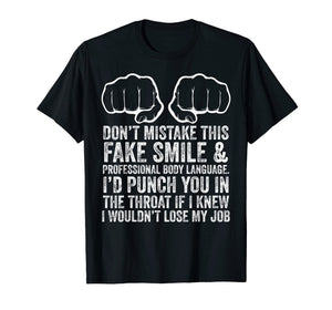 Funny shirts V-neck Tank top Hoodie sweatshirt usa uk au ca gifts for Job Makes Me Want To Throat Punch Coworkers Funny T-Shirt 584399