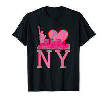 Load image into Gallery viewer, I Love Ny New York, Pink Heart, Liberty, Distressed, Women
