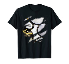 Load image into Gallery viewer, Steampunk Clock Gears T-shirt - Clock Mechanism T-shirt
