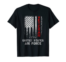 Load image into Gallery viewer, Funny shirts V-neck Tank top Hoodie sweatshirt usa uk au ca gifts for Vintage Proud Air Force Veteran American Flag T-shirt 1961076
