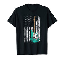 Load image into Gallery viewer, Funny shirts V-neck Tank top Hoodie sweatshirt usa uk au ca gifts for Vintage Guitar Shirt - American US Flag Shirt 412370
