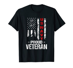 Proud Veteran US Navy Patriotic Shirt