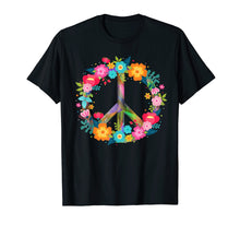 Load image into Gallery viewer, Peace Love T-Shirt Hippie Costume Tie Die 60s 70s
