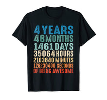 Load image into Gallery viewer, 4 Years Old 4th Birthday Vintage Retro T Shirt 48 Months
