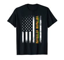 Load image into Gallery viewer, Vietnam Veteran Tshirt Proud American Flag Distressed Gifts
