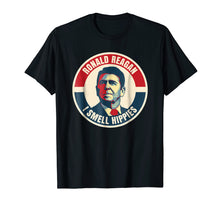 Load image into Gallery viewer, Funny shirts V-neck Tank top Hoodie sweatshirt usa uk au ca gifts for President Ronald Reagan Tee I Smell Hippies T Shirt 807415
