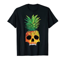 Load image into Gallery viewer, Funny shirts V-neck Tank top Hoodie sweatshirt usa uk au ca gifts for Pineapple Skull T shirt Aloha Beaches Hawaiian Hawaii Goth 139807

