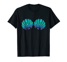 Load image into Gallery viewer, Mermaid Sea Shell Bra Costume T-Shirt
