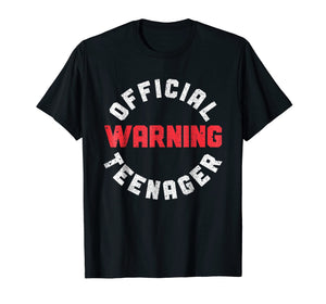 Funny shirts V-neck Tank top Hoodie sweatshirt usa uk au ca gifts for Warning Official Teenager T-Shirt 13th Birthday Gift Shirt 1134003