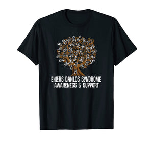 Funny shirts V-neck Tank top Hoodie sweatshirt usa uk au ca gifts for Ehlers Danlos Syndrome Awareness Support Tree T-shirt 2525268