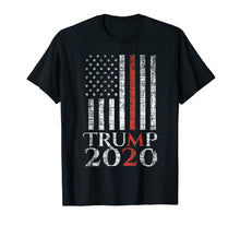 Load image into Gallery viewer, Funny shirts V-neck Tank top Hoodie sweatshirt usa uk au ca gifts for Thin Red Line Trump USA Flag 2020 Shirt Firefighter American 2760717
