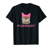 Load image into Gallery viewer, Purrsist Resist Persist Pussy Cat Hat T-Shirt
