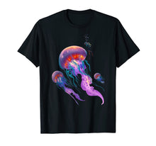 Load image into Gallery viewer, Funny shirts V-neck Tank top Hoodie sweatshirt usa uk au ca gifts for Jellyfish t-shirt beautiful jelly fish with scuba diver 688297
