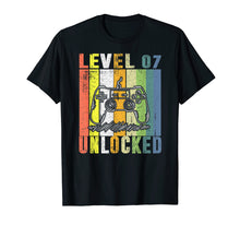 Load image into Gallery viewer, Funny shirts V-neck Tank top Hoodie sweatshirt usa uk au ca gifts for Level 07 Unlocked T-Shirt 7th Video Gamer Birthday Gift 3765281
