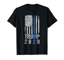 Load image into Gallery viewer, Funny shirts V-neck Tank top Hoodie sweatshirt usa uk au ca gifts for Trump 2020 T Shirt - Thin Blue Line Police For Trump 3485680
