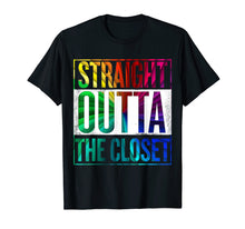 Load image into Gallery viewer, Funny shirts V-neck Tank top Hoodie sweatshirt usa uk au ca gifts for Straight Outta The Closet Shirt LGBT Gay Pride Gift 167637
