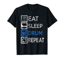 Load image into Gallery viewer, Funny shirts V-neck Tank top Hoodie sweatshirt usa uk au ca gifts for Vintage Drummer - Eat Sleep Drums Repeat - Drums T-Shirt 1808018
