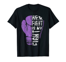 Load image into Gallery viewer, Funny shirts V-neck Tank top Hoodie sweatshirt usa uk au ca gifts for Pancreatic Cancer Awareness Shirt Her Fight Is My Fight 2755115
