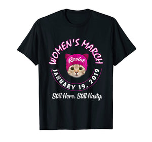 Funny shirts V-neck Tank top Hoodie sweatshirt usa uk au ca gifts for Women's March 2019 Cat Hat T-Shirt 2160710