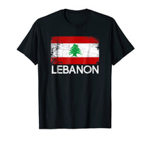 Load image into Gallery viewer, Funny shirts V-neck Tank top Hoodie sweatshirt usa uk au ca gifts for Lebanese Flag T-Shirt | Vintage Made In Lebanon Gift 2883852

