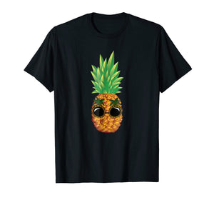 Funny shirts V-neck Tank top Hoodie sweatshirt usa uk au ca gifts for Pineapple Sunglasses Aloha Beaches Hawaii - Hawaiian T-shirt 1216537