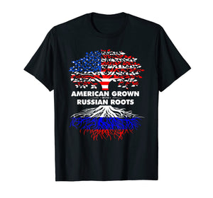 Funny shirts V-neck Tank top Hoodie sweatshirt usa uk au ca gifts for Russia Roots US Flag Gift Souvenir T-Shirt 1711135