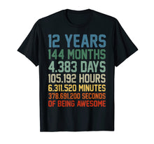 Load image into Gallery viewer, Vintage 12th Birthday Shirt Gift 12 Years Old Being Awesome
