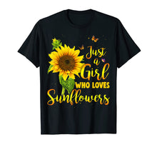 Load image into Gallery viewer, Funny shirts V-neck Tank top Hoodie sweatshirt usa uk au ca gifts for Just A Girl Who Loves Sunflower Shirt 3079113
