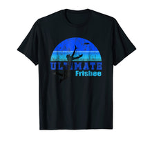 Load image into Gallery viewer, Funny shirts V-neck Tank top Hoodie sweatshirt usa uk au ca gifts for Ultimate Frisbee Shirt Sunset Blue Jumping Catch Distressed 2841022
