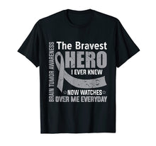 Load image into Gallery viewer, Funny shirts V-neck Tank top Hoodie sweatshirt usa uk au ca gifts for The Bravest Hero I Knew Brain Tumor Awareness T Shirts 2428724
