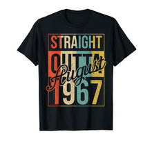 Load image into Gallery viewer, Funny shirts V-neck Tank top Hoodie sweatshirt usa uk au ca gifts for 52nd Birthday Gift Straight Outta August 1967 Vintage TShirt 4608652

