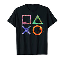 Load image into Gallery viewer, Playstation Watercolor Symbols T-Shirt
