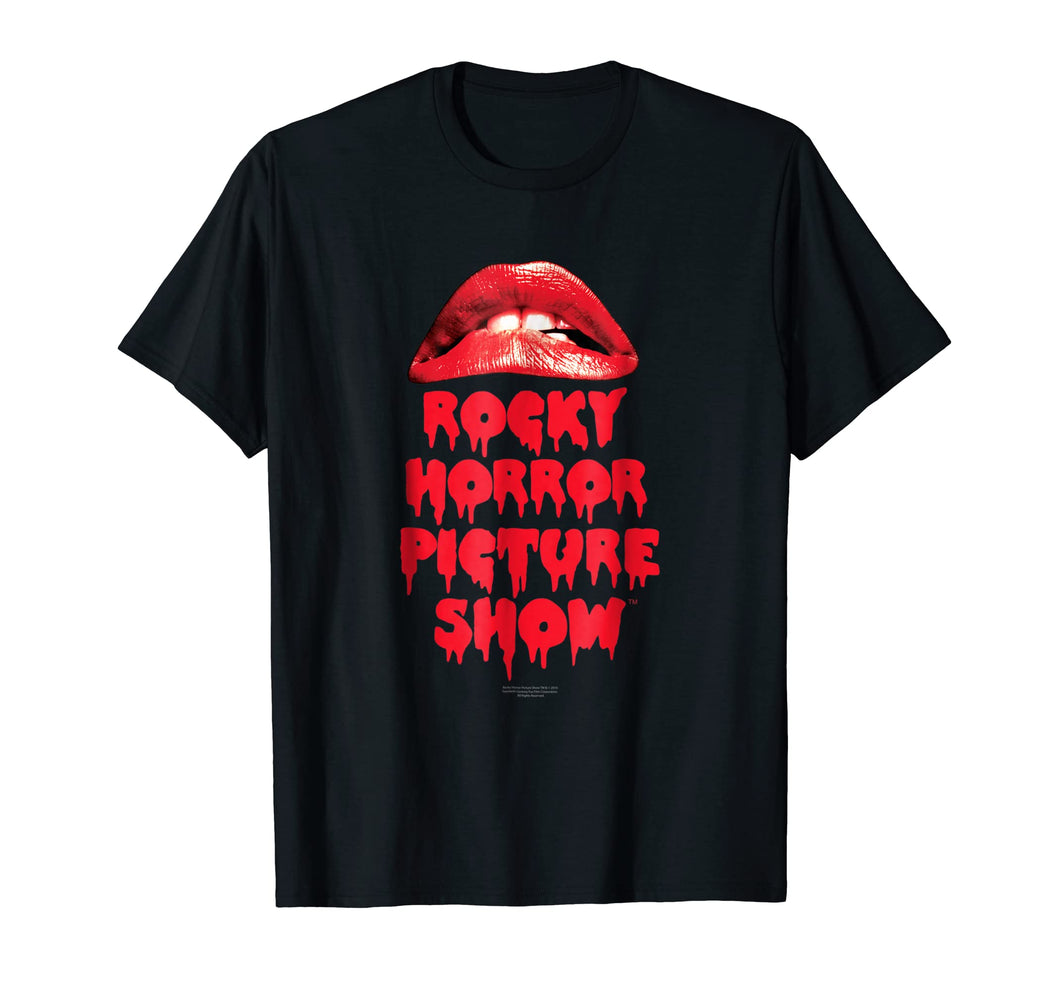 Rocky Horror Picture Show Lips With Stacked Logo T-Shirt
