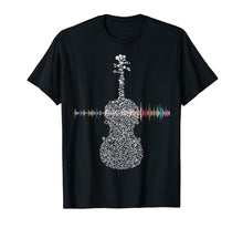 Load image into Gallery viewer, Funny shirts V-neck Tank top Hoodie sweatshirt usa uk au ca gifts for Violin Viola Cello Bass Artistic Music Sound Wave T-Shirt 1137984
