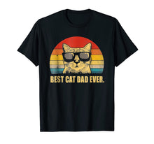 Load image into Gallery viewer, Vintage Best Cat Dad Ever T-Shirt Cat Daddy Father Gift Men 96797
