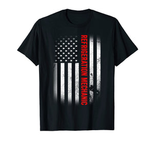 Funny shirts V-neck Tank top Hoodie sweatshirt usa uk au ca gifts for Vintage USA Refrigeration Mechanic American Flag T-shirt 2808167