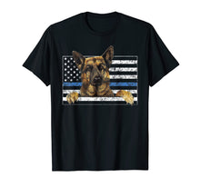Load image into Gallery viewer, Funny shirts V-neck Tank top Hoodie sweatshirt usa uk au ca gifts for Thin Blue Line K9 Shirt German Shepherd Police Officer Gifts T-Shirt 2506820
