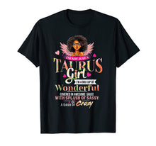 Load image into Gallery viewer, Taurus Girl T-Shirt Black Women Gifts For April May Birthday
