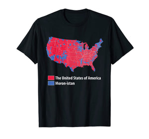 Funny shirts V-neck Tank top Hoodie sweatshirt usa uk au ca gifts for USA Election 2016 Results Map DonaldTrump T Shirt 1333181
