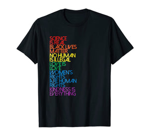 Science is Real Black Lives Matter shirts