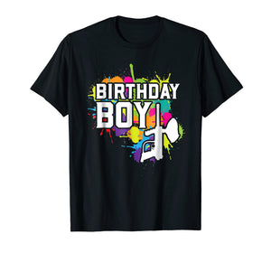 Paintball Birthday Boy Party Theme Shirt