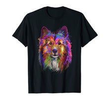 Load image into Gallery viewer, Funny shirts V-neck Tank top Hoodie sweatshirt usa uk au ca gifts for Splash Art Shetland Sheepdog T-Shirt | Cute Sheltie Gifts 1057485
