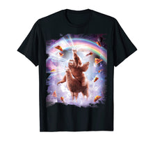 Load image into Gallery viewer, Funny shirts V-neck Tank top Hoodie sweatshirt usa uk au ca gifts for Laser Eyes Space Cat Riding Sloth, Llama - Rainbow T-Shirt 819252
