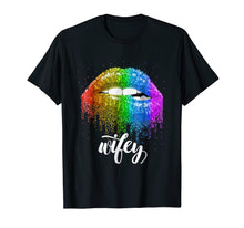 Load image into Gallery viewer, Funny shirts V-neck Tank top Hoodie sweatshirt usa uk au ca gifts for Wifey Lesbian T-shirt Sexy Lips Sparkle Gay Pride 2039254
