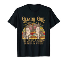 Load image into Gallery viewer, Funny shirts V-neck Tank top Hoodie sweatshirt usa uk au ca gifts for Vintage Gemini Woman The Soul Of A Witch T-shirt 202522
