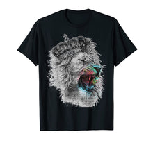 Load image into Gallery viewer, Funny shirts V-neck Tank top Hoodie sweatshirt usa uk au ca gifts for Tee King Lions Head Crown Roar Jungle Face Paint T-Shirt 2079742

