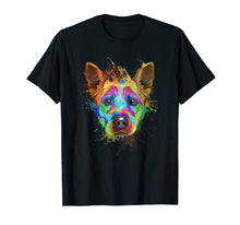 Load image into Gallery viewer, Funny shirts V-neck Tank top Hoodie sweatshirt usa uk au ca gifts for Splash Art Cattle Dog T-Shirt | Blue heeler Lover Gifts 399555
